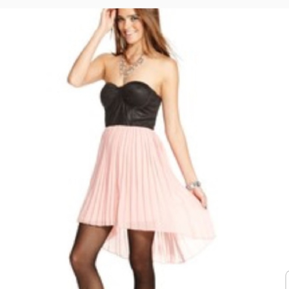 Black and pink dress